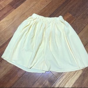 American Apparel high waisted yellow skirt